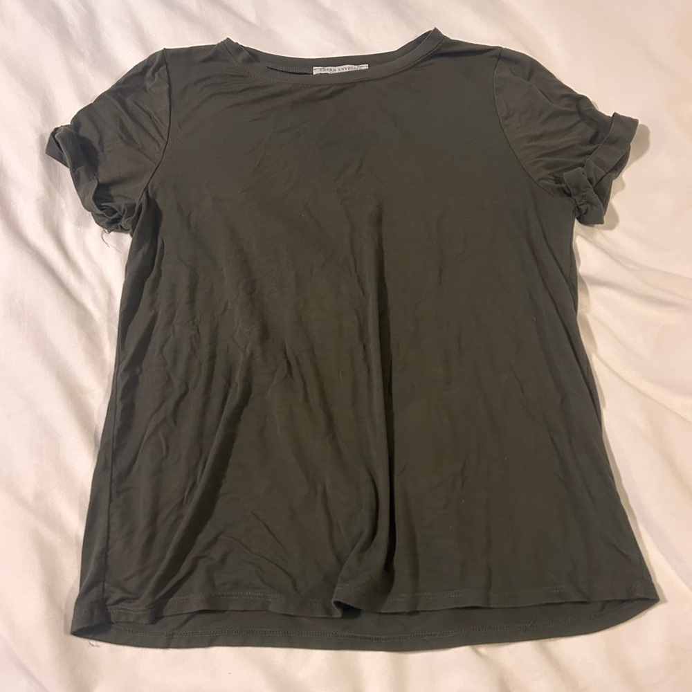 Green Envelope Forest Green Tee